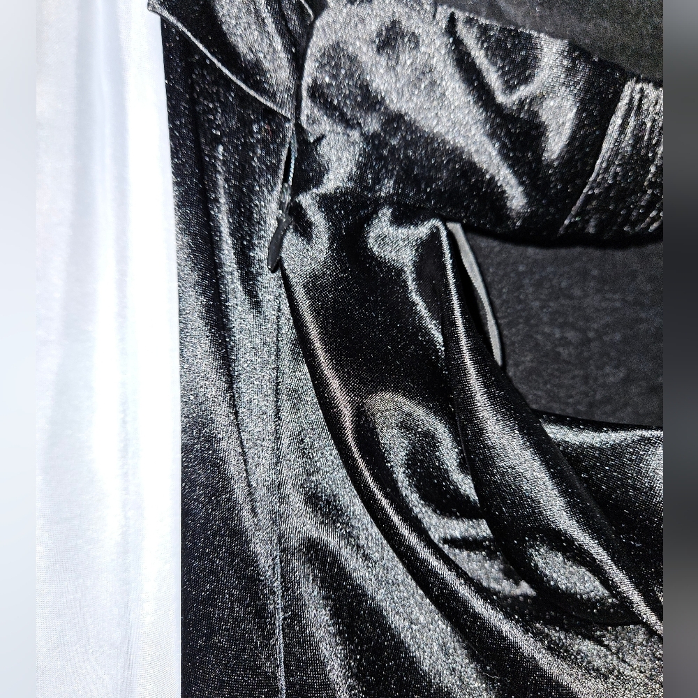Stretchy strapless maxi dress with draped back - Picture 13 of 14
